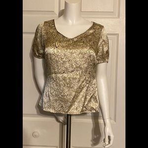 NWT T Tahari Silk Blouse SZ XS
